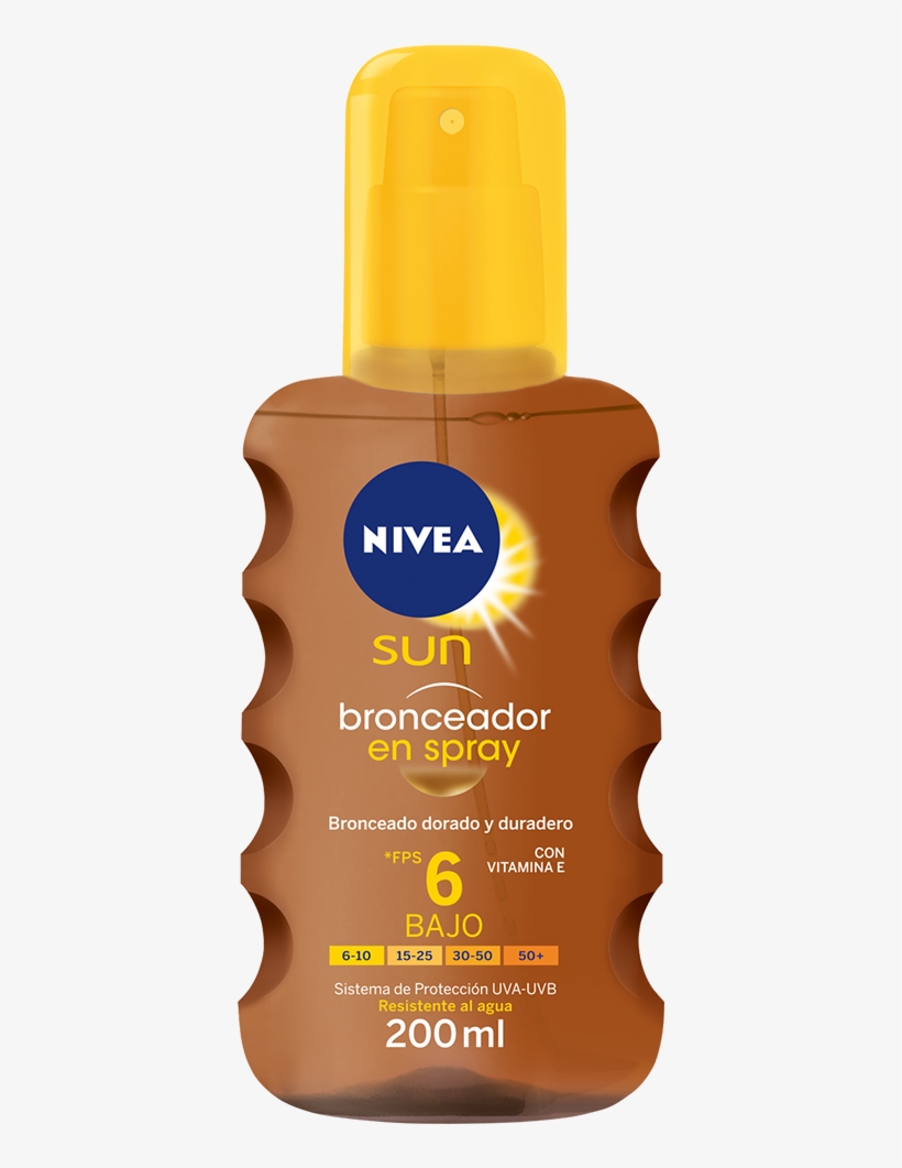 Nivea Sun Bronceador En Spray Te Protege Contra Los - Nivea, transparent png download