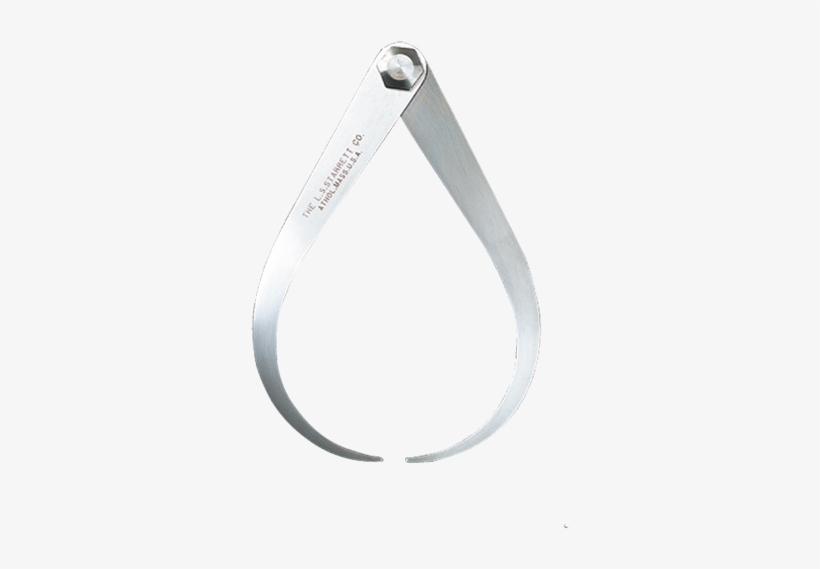 #26-36 - 36'' - Outside Caliper - L.s. Starrett 50186 Firm Joint Outside Caliper, Silver, transparent png download