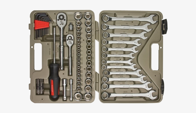 70-piece Mechanics Tool Set With Storage Case - 70 Piece Crescent Tool Set, transparent png download