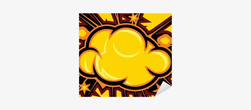 Explosion Sticker • Pixers® • We Live To Change - Comic Book Explosion Background, transparent png download