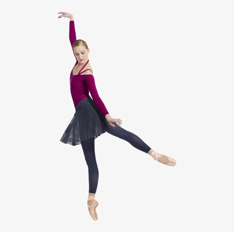 Short Tight Top Nénuphar Pink & Footless Tights Anthracite - Top Collant Repetto, transparent png download