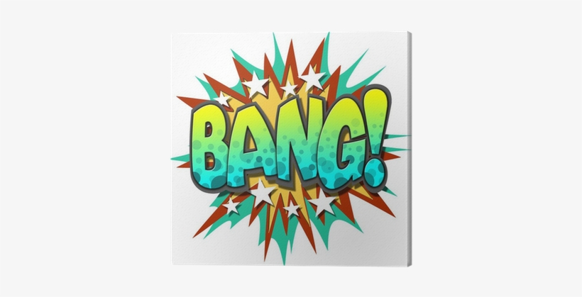A Bang Comic Book Illustration Isolated On White Background - Illustration, transparent png download
