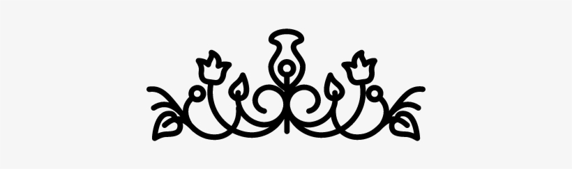 Flower Bells With Vines Design Vector - Royal Vines Png, transparent png download