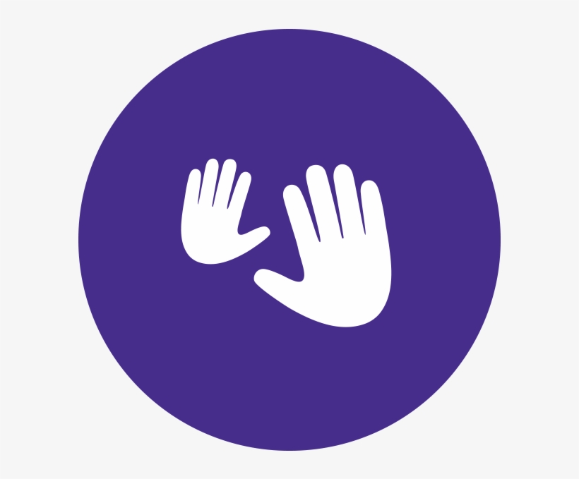 Johnson's® Baby Bedtime Routine Massage Hands Icon - Circle, transparent png download