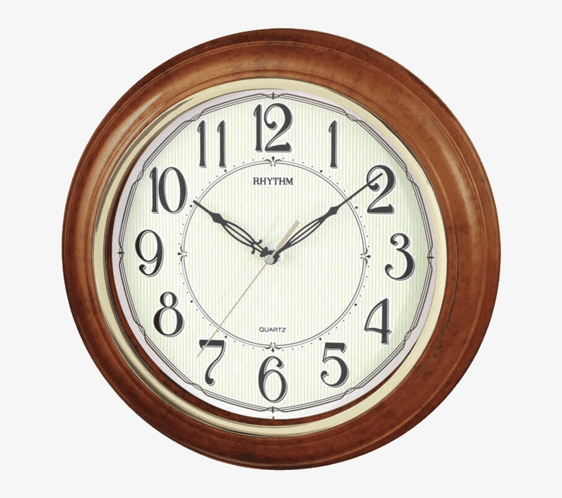 Glow In The Dark Rhythm Wallclock Silent Silky Movement - Rhythm Cmg425br06, transparent png download