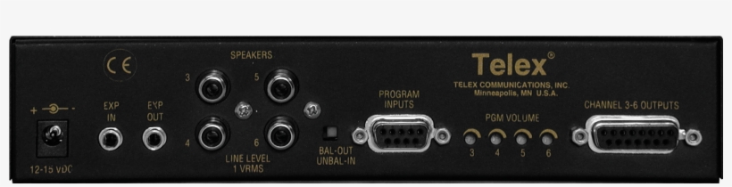 Es4000a Iso Es4000a Back - Telex Intercom Expansion Station Es4000a, transparent png download