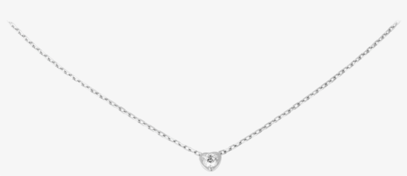 Collar Diamants Légers Motivo Corazón Mmoro Blanco, - 【take-up】[ ミニーズクローゼット] パールリボンネックレス, transparent png download