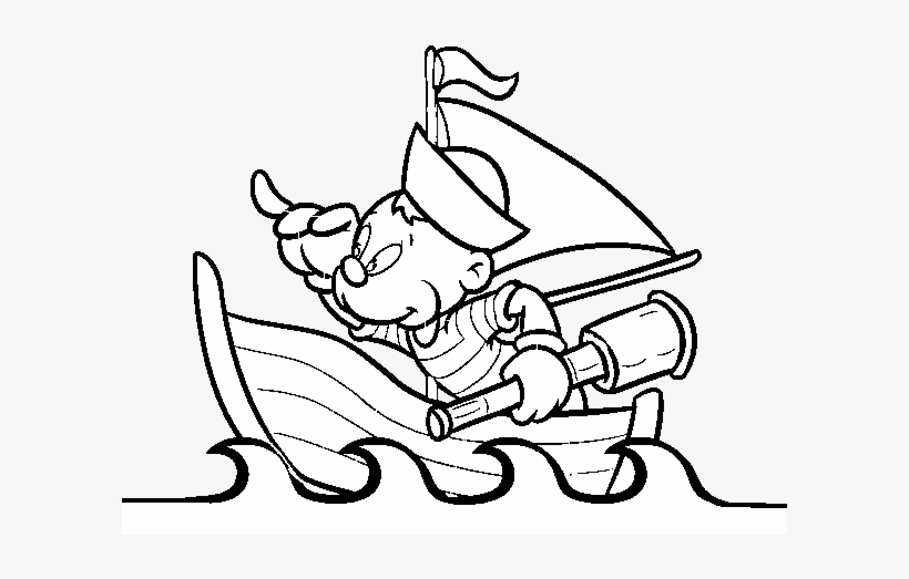 Dibujo De Osito Marinero Para Colorear - Art Zombie Cat Cute, transparent png download