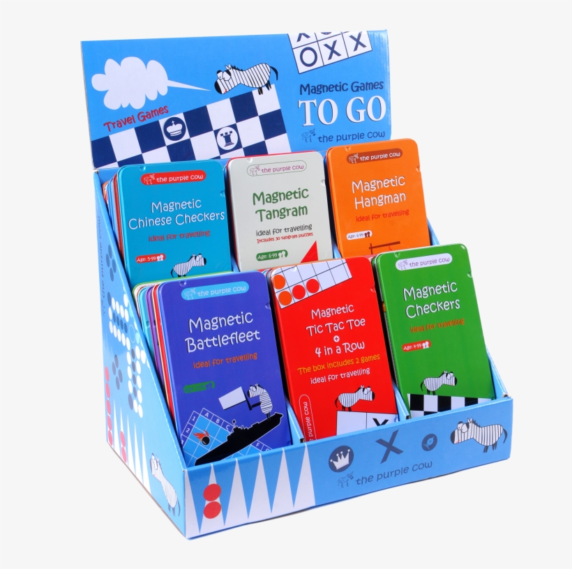 Compact And Chique, A Variety Of 25 Classic Board Games - Purple Cow Magnetic Tangram, transparent png download