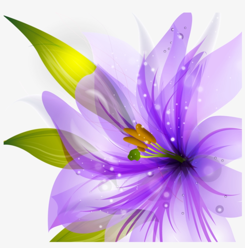Flower Vector Hq Png By Cherryproductionsorg - Floral Purple Shower Curtains, transparent png download