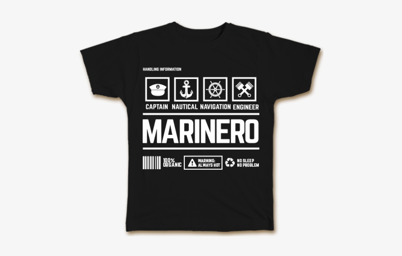 Marinero Handling Black Shirt - Literary Tshirts, transparent png download