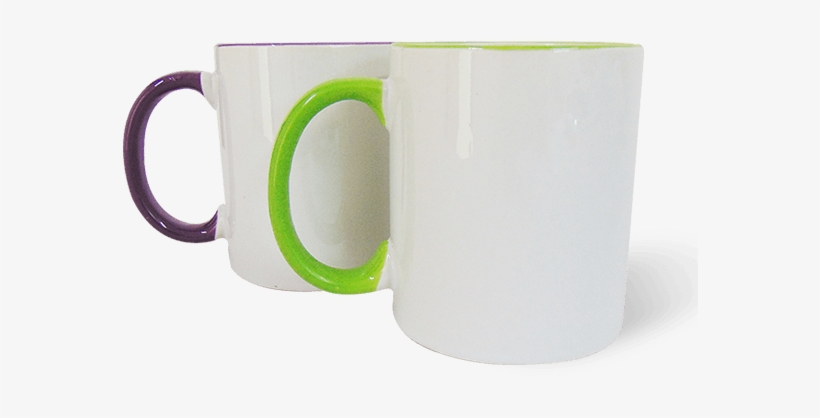 Taza Con Color De Borde Para Sublimar - Cup, transparent png download