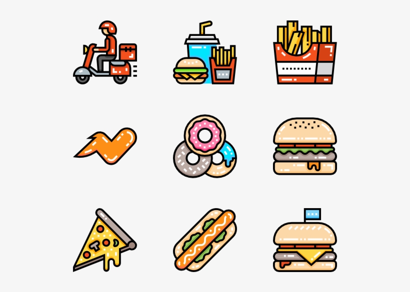 Fast Food - Iconos De Dia De Muertos Png, transparent png download