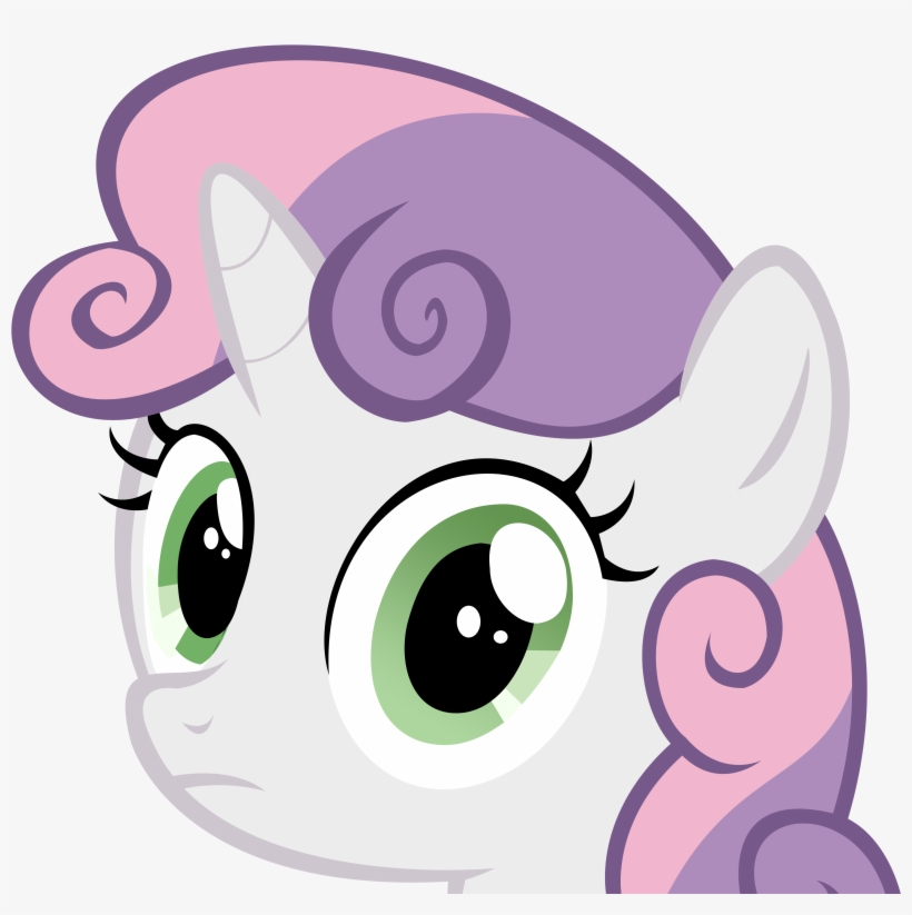 Sweetie Belle Stare By Speedingturtle D4 - Sweetie Belle Stare, transparent png download