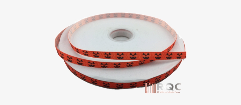 Pumpkin Face Grosgrain Ribbons, Halloween Ribbons, - Circle, transparent png download