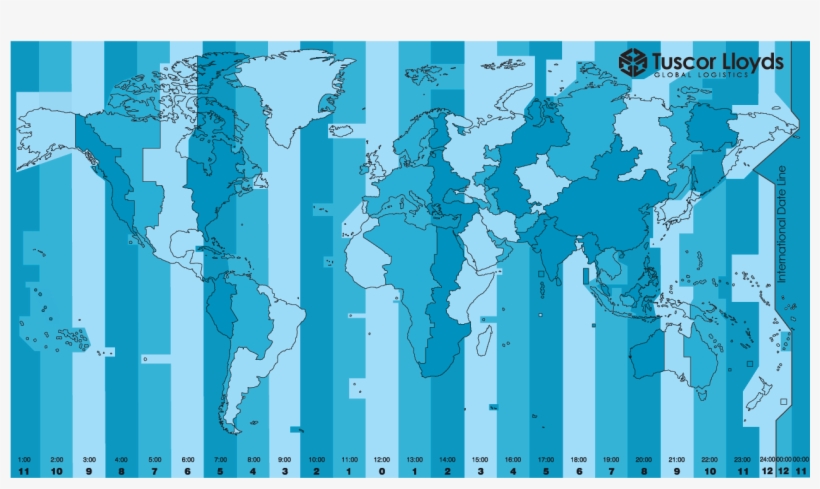 Horarios Mundo Mapa - Quien Recibe Primero El Año Nuevo, transparent png download