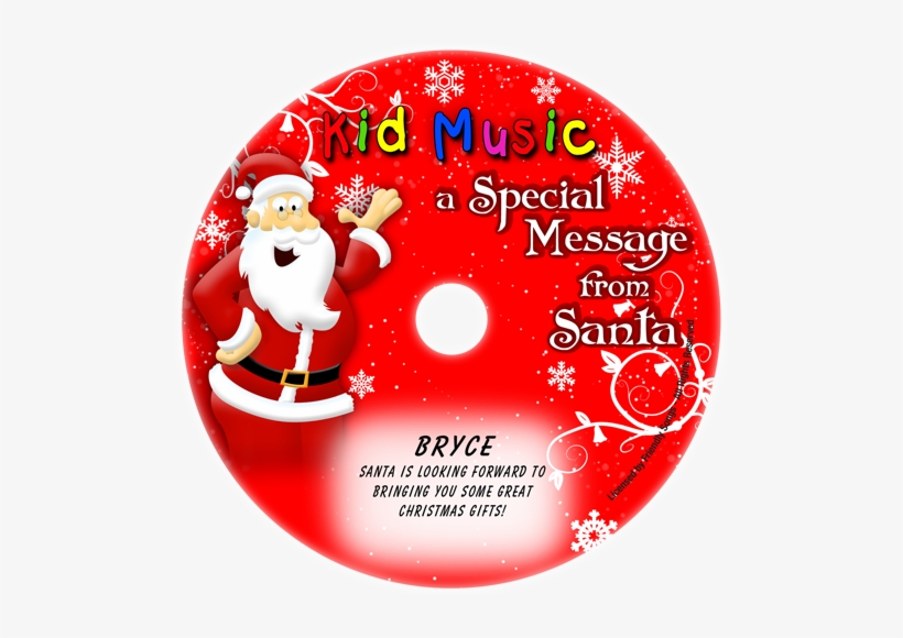 Santa Message Personalized Christmas Music Cd - Christmas Day, transparent png download