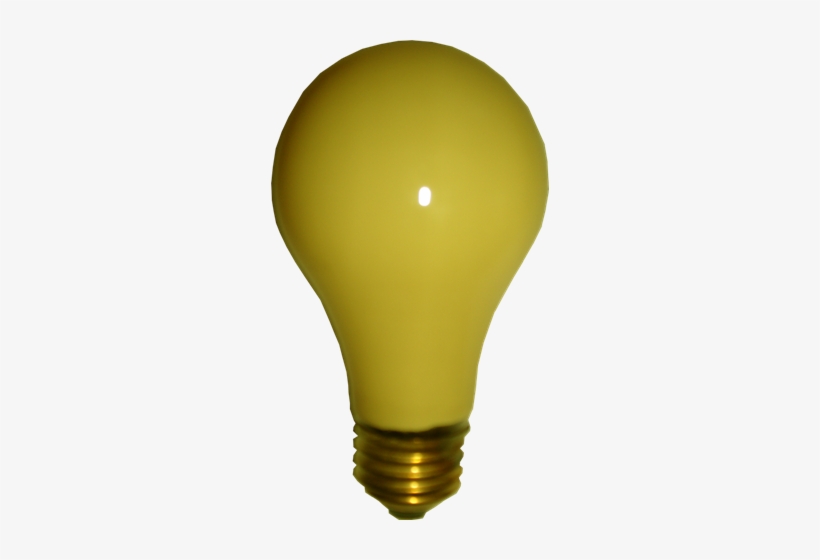 25 Watt A-19 Bug Light - Incandescent Light Bulb, transparent png download