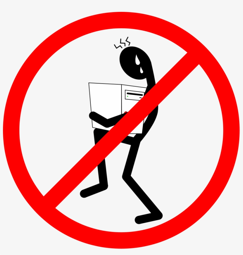 How To Set Use Prohibido Computadoras Svg Vector - No Dairy, transparent png download