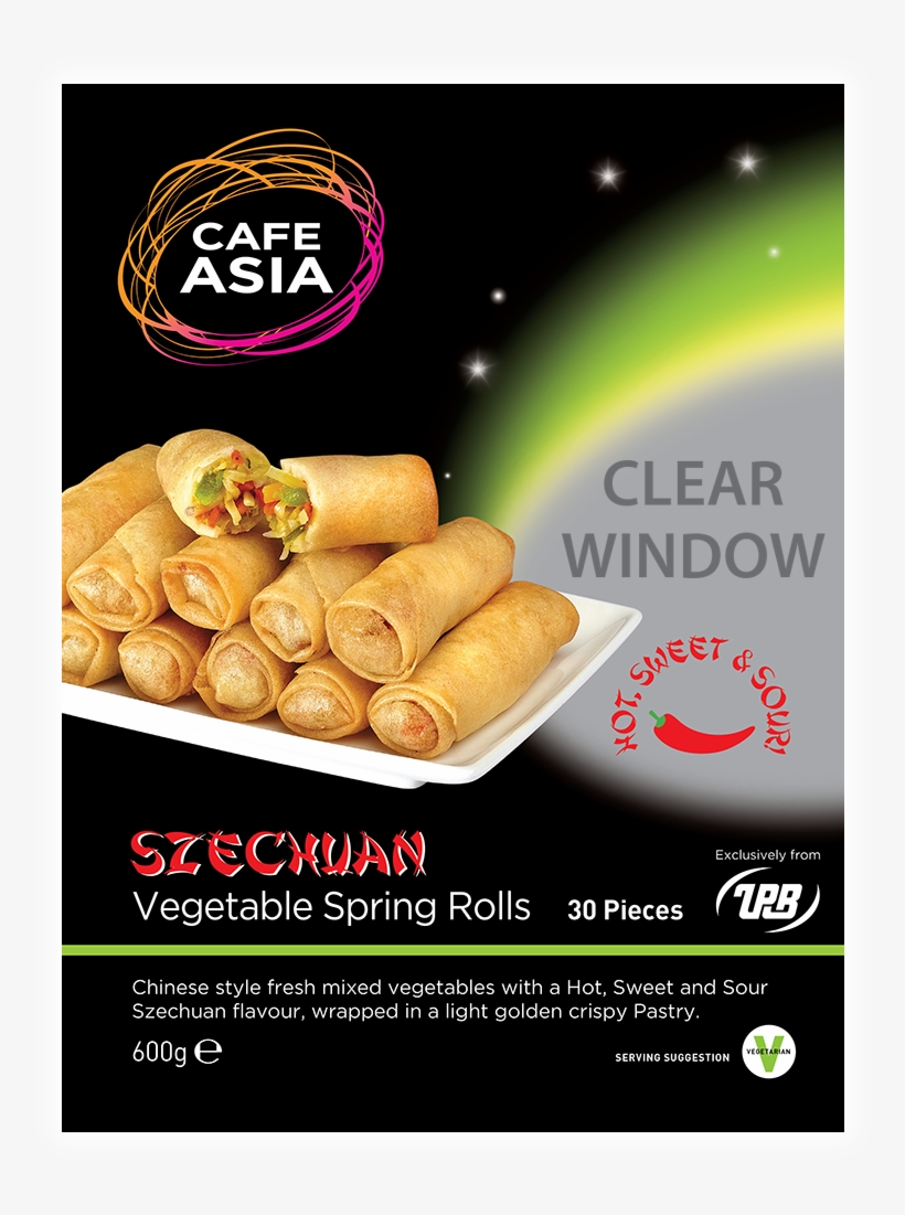 Szechuan Veg Spring Rolls - Egg Roll, transparent png download