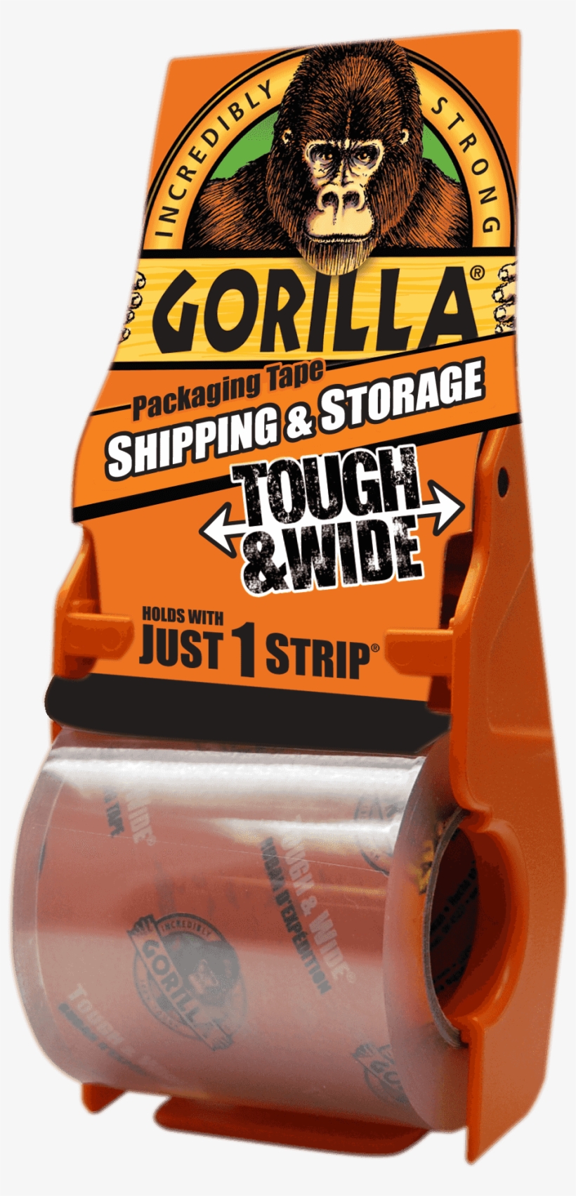 Cinta De Embalaje Transparente Más Ancha Y Resistente - Gorilla Glue Gorilla Packaging Tape 72mm X 27m Refill, transparent png download