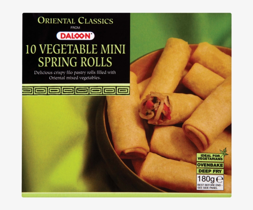 Daloon Mini Veg Spring Rolls 180g - Daloon Vegetable Spring Rolls, transparent png download