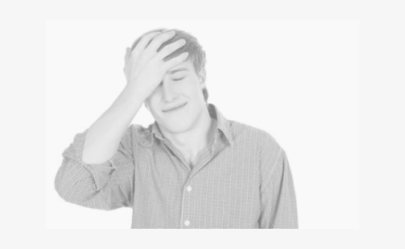 Mortgage Repayment Falling Short - Embarrassed Guy, transparent png download