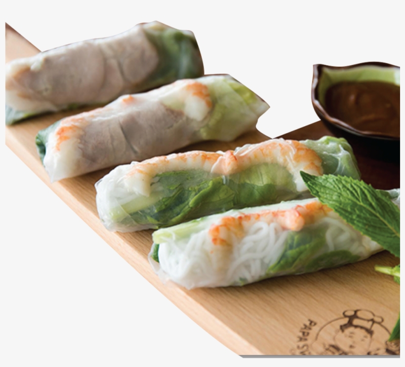 Prawn & Pork Fresh Spring Roll - Pork, transparent png download