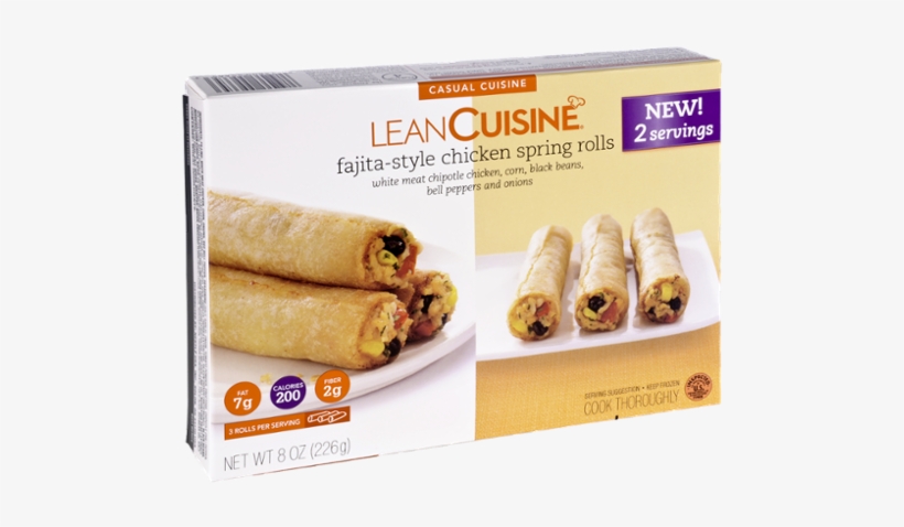 Lean Cuisine Fajita Style Chicken Spring Roll Entree, transparent png download