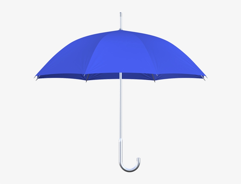 Aluminum Frame Royal Blue Umbrella Side View - Umbrella Side View, transparent png download