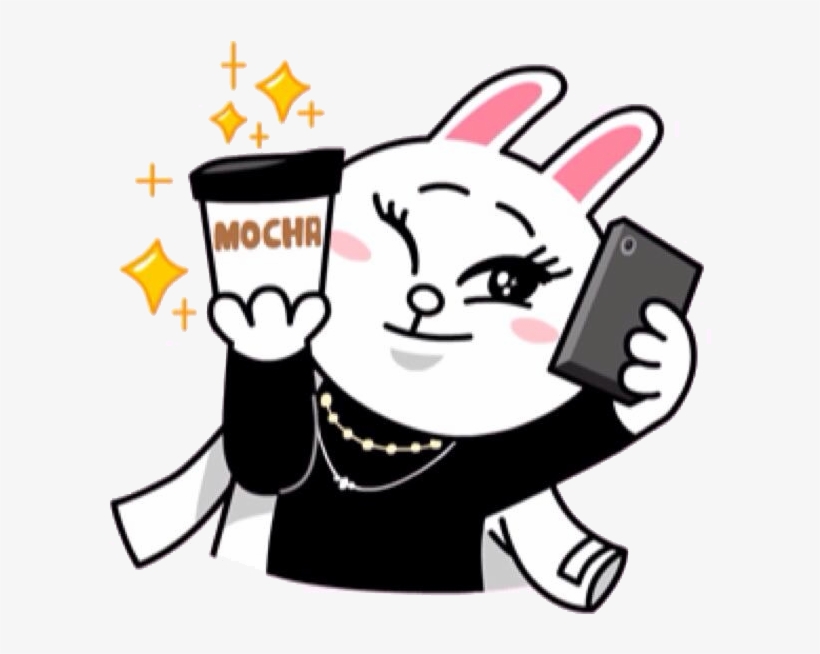 Taking A Selfie Whilst Posing With The Cup Of Mocha - Brown Cony My Love From The Star, transparent png download