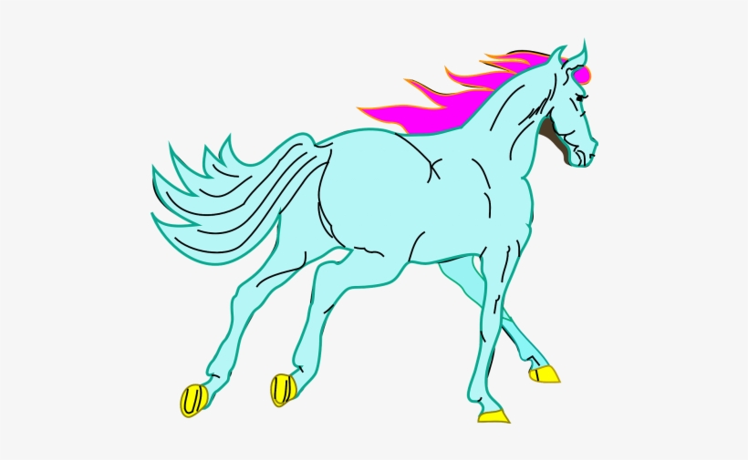 Horse,fantasy,pink - Horse, transparent png download