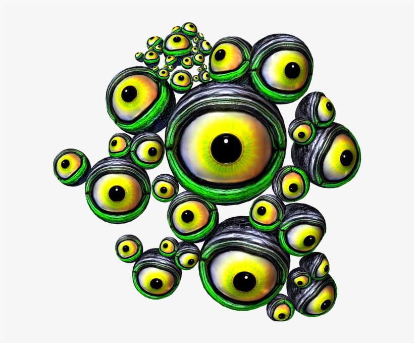 Monster Cartoon Eyeballs, transparent png download