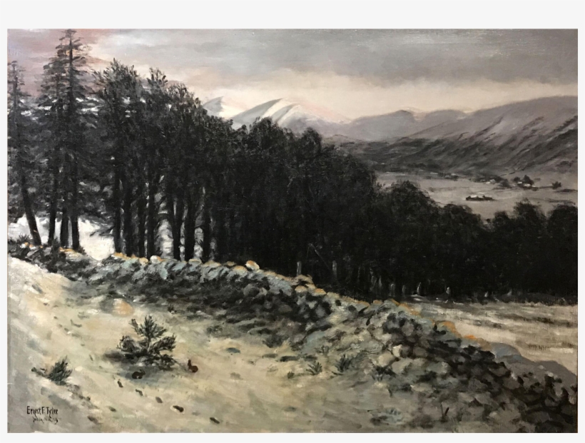 Ernest Franklin Tyler Oil Painting Winter Landscape - Dublin, transparent png download