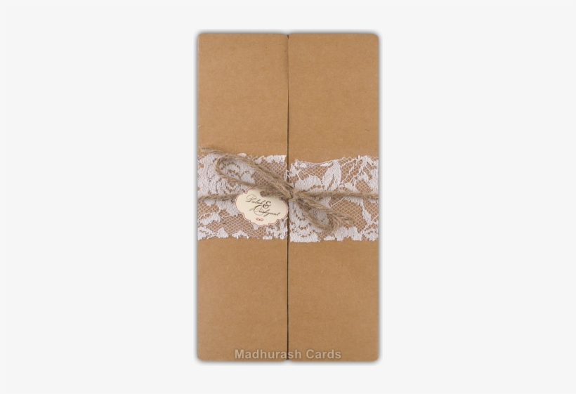 Imported Kraft Paper Wedding Cards - Art Paper, transparent png download