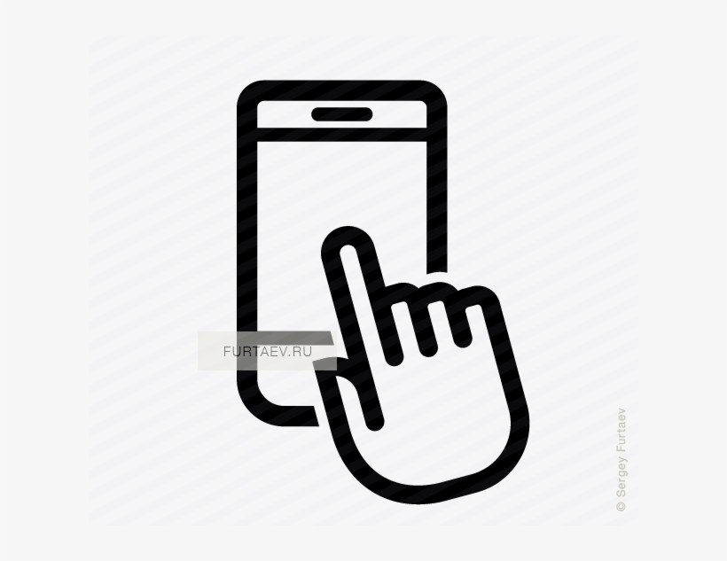 Vector Icon Of Vertically Situated Smartphone Under - Telefono Icono, transparent png download