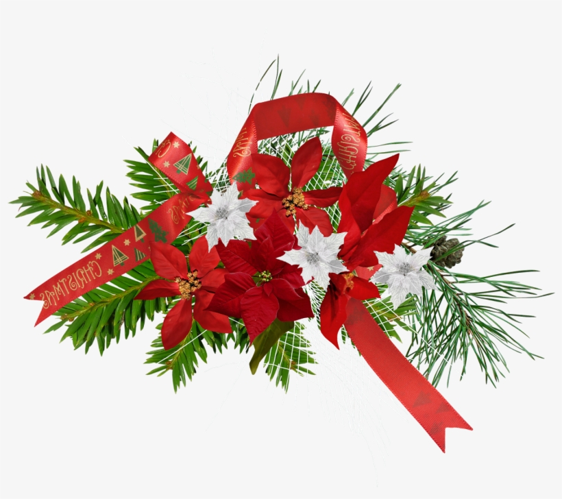 Scrap Navideño, Scrap De Navidad, Scrap Para Photoshop, - スタンド 花 赤 系, transparent png download