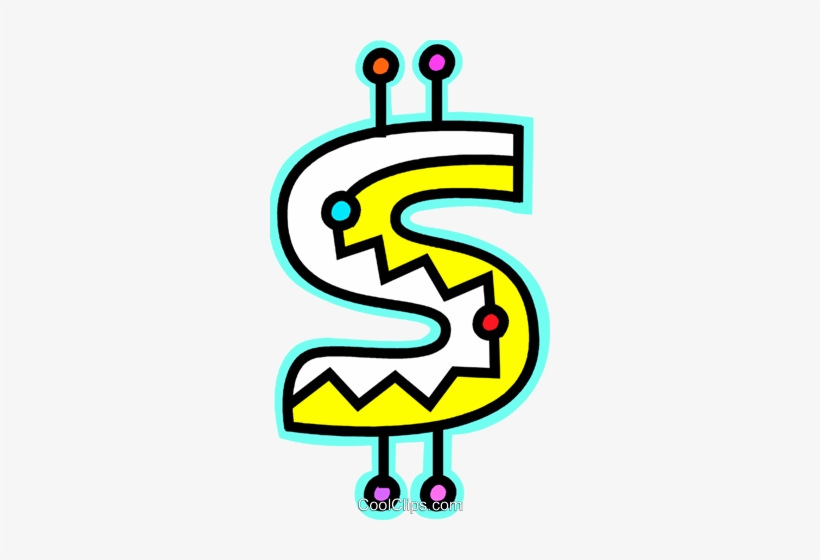 Cifrão Colorido Livre De Direitos Vetores Clip Art - Illustration, transparent png download