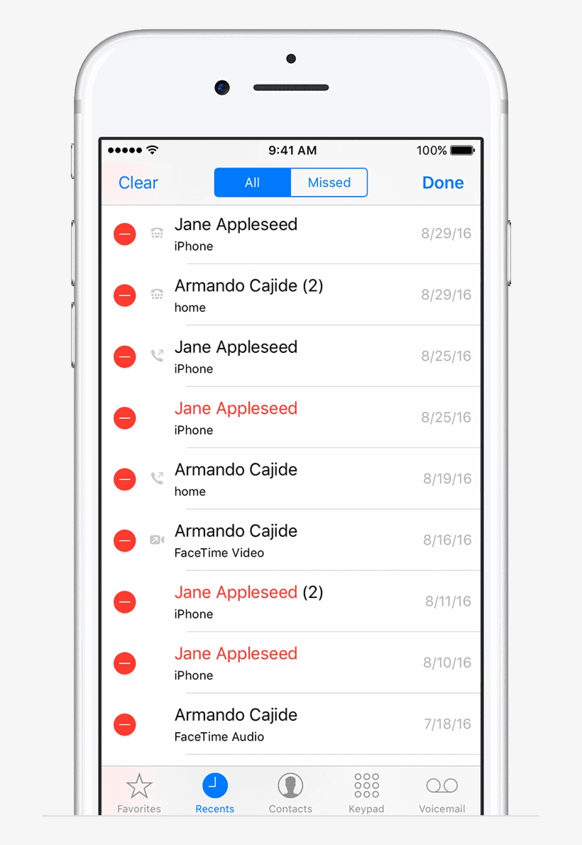 Check Call Log On Iphone 8, transparent png download
