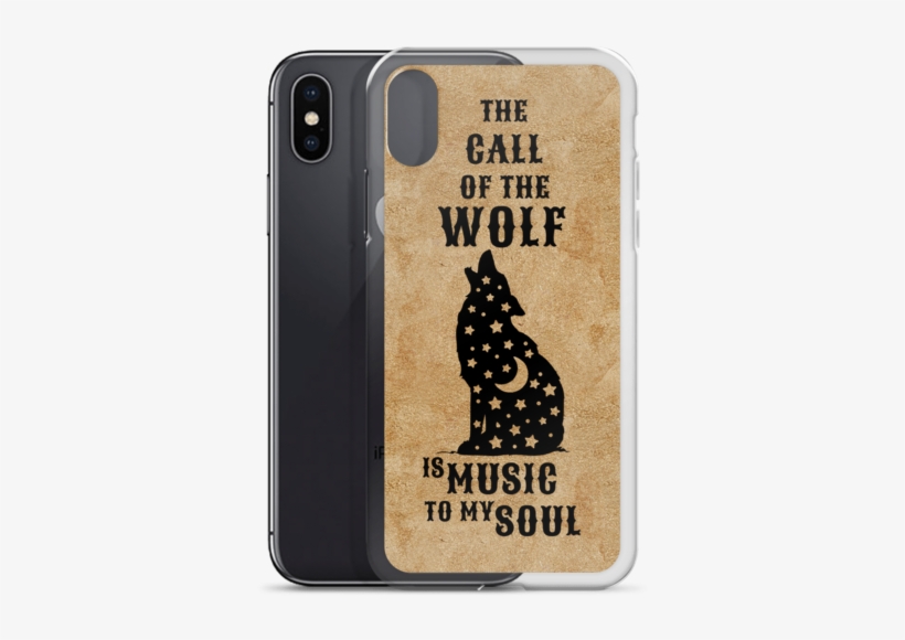 Call Of The Wolf Iphone X Case - Smartphone, transparent png download