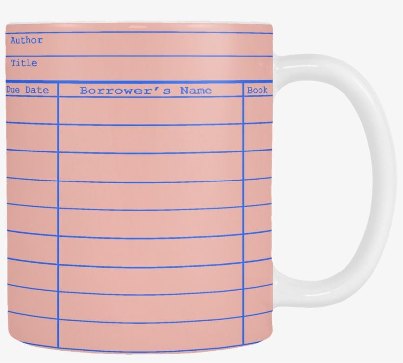 Library Card Multicolor Mug-for Reading Addicts - Mug, transparent png download