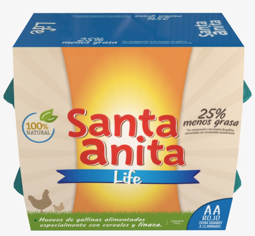 Huevos Santa Anita Life - Huevo Santa Anita Aa X 24, transparent png download