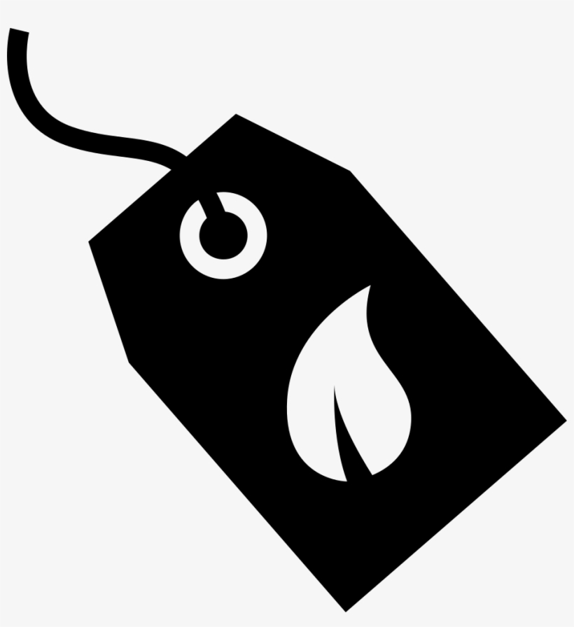 Ecological Commercial Label With A Leaf Symbol Comments - Simbolo Ecologico, transparent png download