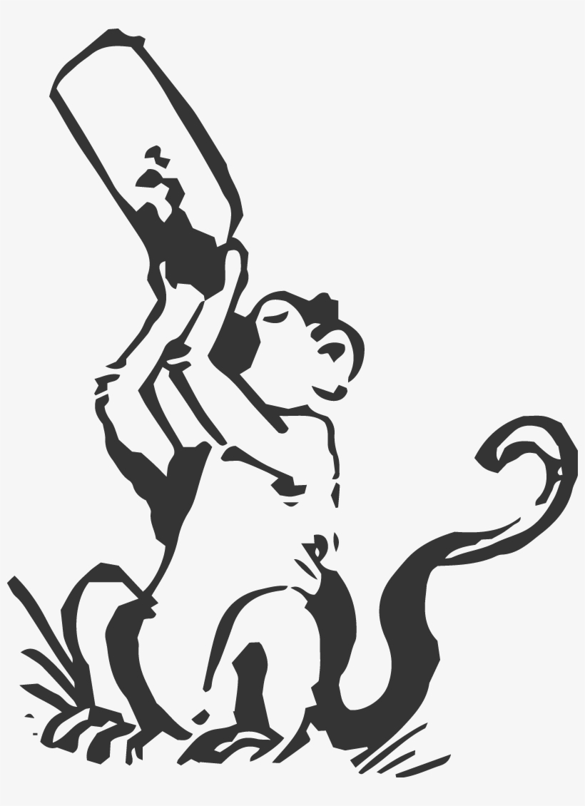 Monkey Illustration - Illustration, transparent png download