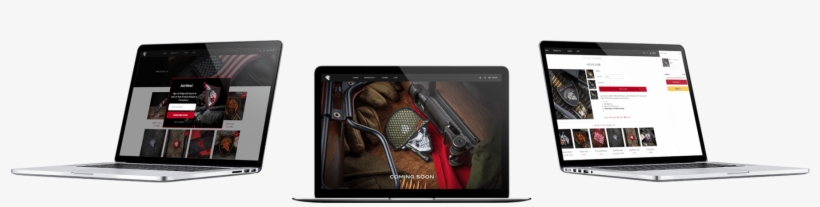 Modern Arms Macbook Mockups - Trigger, transparent png download