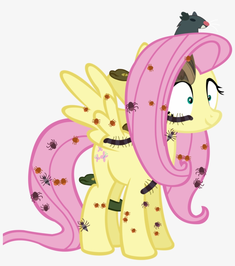 Rat Clipart Creepy - Nightmare Fluttershy, transparent png download