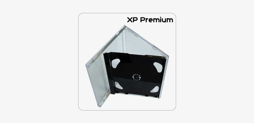 Xp Premium Double Cd Jewel Case With Black Tray - Double Cd Jewel Case Black, transparent png download