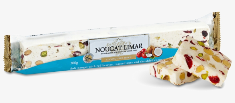 Coconut & Red Berry Nougat Log PNG Image | Transparent PNG Free ...