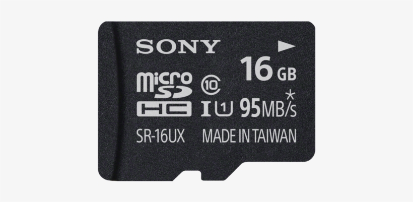 Sony 16 Gb Microsd Class 10 / Uhs-1 - Micro Sd, transparent png download