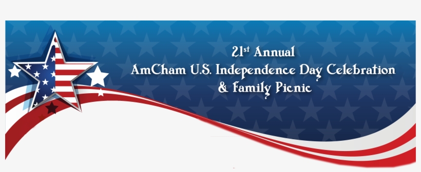 Join Amcham Members, Friends And Family To Enjoy A - Independence Day Banner Us, transparent png download